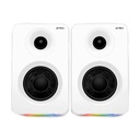 BOCINAS ACTECK DYNAMIC EXACT R BS700 / RCA - HDMI ARC - USB - BLUETOOTH 5.3 / 50 W / ILUMINACION RGB 7 MODOS / 6 HZ - 18 KHZ / 60 DB / SONIDO ENVOLVENTE Y POTENTE / BLANCO / AC-940825