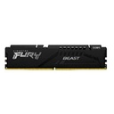 MEMORIA RAM KINGSTON DIMM DDR5 32GB 6400MT/S FURY BEAST BLACK EXPO CL32 288PIN 1.4V C/DISIPADOR DE CALOR P/PC/GAMER/ALTO RENDIMIENTO KF564C32BBE-32