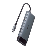 ADAPTADOR HUB | TP-LINK | UH6120C | 6 EN 1 | 1 PUERTO USB-C ENTRADA | 1 PUERTO HDMI 4K | 1 PUERTO ETHERNET GIGABIT | 1 PUERTO USB-C | 2 PUERTOS USB-A