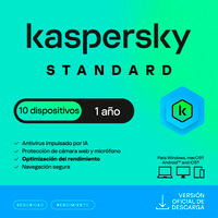 ESD KASPERSKY STANDARD 10 DISP 1 AñO