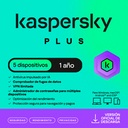 Esd Kaspersky Plus 5 Disp 3 Cuentas Kpm 1 Año