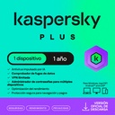 Esd Kaspersky Plus 1 Disp 1 Cuenta Kpm 1 Año