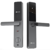 CERRADURA INTELIGENTE EZVIZ/ WI-FI / BLUETOOTH / CÓDIGOS TEMPORALES PARA VISITANTES / LECTURA DE HUELLA / LECTURA DE TAG / CONTRASEÑA / BOTÓN PARA TIMBRAR / APERTURA REMOTA / ALARMA ANTI-INTRUSIÓN /