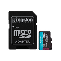 MEMORIA FLASH MICRO SD KINGSTON SDXC CANVAS GO PLUS 128GB 200MB/S UHS-I U3 V30 C/ADAPTADOR (SDCG4/128GB)