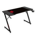 ESCRITORIO GAMER BALAM RUSH OLYMPUS SPOT MRX4000 / ERGONOMICO / MAX 100 KG / MOUSEPAD XXL / ANTIDESLIZANTE - ANTIRRAYAS / FIBRA DE CARBONO / PORTAVASO - GANCHO P AUDIFONOS / NEGRO / BR-941419