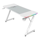 ESCRITORIO GAMER BALAM RUSH OLYMPUS SPOT GLOW MRX6000 / ERGONOMICO / ESTRUCTURA Z / CABLES OCULTOS / ILUMINACION RGB /MOUSEPAD XXL ANTIDESLIZANTE / ANTIRRAYAS / CONTROL REMOTO / BLANCO / BR-941402