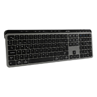 TECLADO ACTECK INSPIRE KREA TI755 / INALAMBRICO DUAL / MULTIDISPOSITIVO 2.4 GHZ 2 BT / ESPAÑOL / WIN - MAC / 118 TECLAS / BATERIA RECARGABLE / ANTI GHOSTING / NEGRO - GRIS / AC-940085