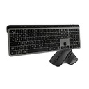KIT ACTECK CREATOR KREA MK755 / TECLADO Y MOUSE / INALAMBRICO DUAL / MULTIDISPOSITIVO / RECARGABLE / DONGLE USB BT / WIN - MAC / ESPAÑOL / 118 TECLAS / 2000 DPI / OPTICO / NEGRO - GRIS / AC-940160