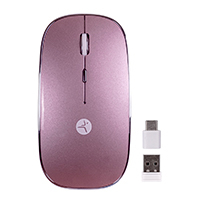 Mouse - Techzone - TZACMOI27 - Inalámbrico USB a y C - Óptico