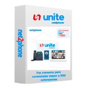 EXTENSION POR CONSUMO - NET2PHONE - PARA CONMUTADOR TELEFONICO EN LA NUBE UNITE DE 200  O MAS USUARIOS - LICENCIA POR USUARIO - RENTA MENSUAL MAS CONSUMO - ENTREGA ELECTRONICA