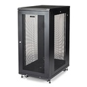 GABINETE RACK PARA SERVIDORES 24U 19 4 POSTES - RACK DE SERVIDORES CON CERRADURA Y SEGURO - RACK CON RUEDAS Y RIELES DE MONTAJE AJUSTABLES PARA EQUIPO DE RED STARTECH