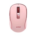 MOUSE ACTECK OPTIMIZE TRIP PRO MI580 / INALAMBRICO / 1600 DPI AJUSTABLE / 6 BOTONES SCROLL / RECARGABLE / DUAL DONGLE USB 2.4 GHZ 2 BLUETOOTH / WIN MAC ANDROID / ROSA / AC-939614