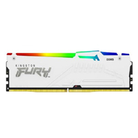 MEMORIA RAM KINGSTON DIMM DDR5 16GB 6000MT/S FURY BEAST WHITE EXPO RGB CL30 288PIN 1.4V C/DISIPADOR DE CALOR P/PC/GAMER/ALTO RENDIMIENTO KF560C30BWEA-16