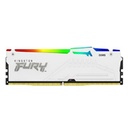 MEMORIA RAM KINGSTON DIMM DDR5 16GB 6000MT/S FURY BEAST WHITE EXPO RGB CL30 288PIN 1.4V C/DISIPADOR DE CALOR P/PC/GAMER/ALTO RENDIMIENTO KF560C30BWEA-16