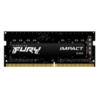MEMORIA RAM KINGSTON SODIMM DDR4 16GB 2X8GB 3200MT/S FURY IMPACT BLACK CL20 260PIN 1.2V C/DIFUSOR DE CALOR P/LAPTOP KIT 2 KF432S20IBK2/16