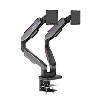 SOPORTE PARA MONITOR  MSI MPG MT201DR DOBLE MONITOR COLOR NEGRO TAMAÑO DE PANTALLA 17A 49 PUL. MAX PESO 20 KG RGB