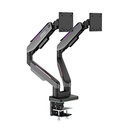 SOPORTE PARA MONITOR  MSI MPG MT201DR DOBLE MONITOR COLOR NEGRO TAMAÑO DE PANTALLA 17A 49 PUL. MAX PESO 20 KG RGB