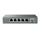 SWITCH GRANDSTREAM GWN7700M/ SWITCHES DE RED MULTI-GIGABIT DE 2.5G NO ADMINISTRABLE / 5 PUERTOS RJ45 DE 100/1000/2500MBPS / 1 PUERTO DE FIBRA SFP