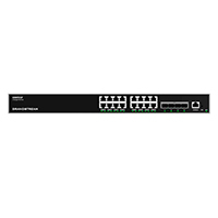 SWITCH GRANDSTREAM GWN7812P/ SWITCH CAPA 3 POE ADMINISTRABLE / 16 PUERTOS 10/100/1000 MBPS 4 PUERTOS SFP DE 10 GIGABITS / HASTA 240W / COMPATIBLE CON GWN CLOUD.