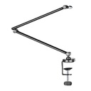 SOPORTE  ACTECK PARA MICROFONO ENFORCE ZONE MICRO BM400 / INCLINACION Y GIRO AJUSTABLE / 1 KG / LED RGB / ALCANCE 357 MM / FIJACION C-CLAMP / ADVANCED SERIES / NEGRO / AC-939706