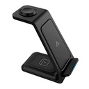 CARGADOR DE ESCRITORIO ACTECK ENERGON S-MATE CI720 / INALAMBRICO / IPHONE - SAMSUNG - CARGA QI / 3W - 15W / PARA 3 DISPOSITIVOS / CONEXION USB C / NEGRO / AC-937153