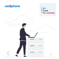 TRONCAL O CANAL SIP POR CONSUMO - NET2PHONE - SIN BOLSA DE MINUTOS - LICENCIA UNITARIA - RENTA MENSUAL - ENTREGA ELECTRONICA
