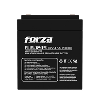 BATERIA SELLADA FORZA RECARGABLE FUB-1245 12V/4.5AH - AGM, SIN MANTENIMIENTO