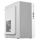 GABINETE ACTECK ZENITH GI656 / MINI TORRE / MICRO-ATX,MINI-ITX / FUENTE 500 W /  FULL METALICO + FRENTE SOLIDO / BLANCO / AC-939270