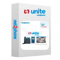 EXTENSION ILIMITADA - NET2PHONE -PARA CONMUTADOR TELEFONICO EN LA NUBE UNITE DE 51 A 100 USUARIOS - LICENCIA POR USUARIO - RENTA MENSUAL - ENTREGA ELECTRONICA