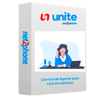 AGENTE PARA FIRMA EN COLA DE ATENCION - NET2PHONE - PARA CONMUTADOR TELEFONICO UNITE - LICENCIA POR AGENTE - RENTA MENSUAL - ENTREGA ELECTRONICA
