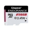 MEMORIA FLASH MICRO SD KINGSTON SDHC HIGH ENDURENCE 256GB 95R UHS-I U1 V10 P/ VIDEOVIGILANCIASDCE/256GB