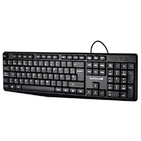TECLADO TECHZONE TZACTCA04 ALAMBRICO STANDARD USB ERGONOMICO NEGRO
