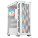GABINETE GAMER BALAM RUSH CARBONO TWIN MATE 5000 / MEDIA TORRE / ATX,MICRO-ATX, MINI-ATX / 4 VENTILADORES ARGB / PANEL IZQ CRISTAL + FRENTE INTERCAMBIABLE CRISTAL- MESH / BLANCO / BR-938846