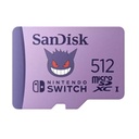 MEMORIA SANDISK MICRO SDXC 512GB NINTENDO SWITCH POKEMON GENGAR 100MB/S 4K U3 V30 SDSQXAO-512G-GN6ZK