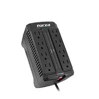 REGULADOR AUTOMATICO DE VOLTAJE FORZA FVR-901M 900VA/450W 8 SLDS MONTAJE PARED 120V.