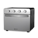 FREIDORA DE AIRE CON HORNO MIRATI HOME DE 25 LITROS CON 10 FUNCIONES, 1600 W, CONTROL CON PERILLA, ACERO INOXIDABLE, 4 PERILLAS AJUSTABLES, TEMPERATURA DE 80C - 230C