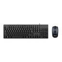 TECLADO/MOUSE TECHZONE TZACCBA01 ALAMBRICO USB NEGRO