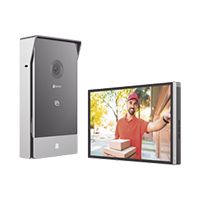 VIDEOPORTERO IP CONEXION A 2 HILOS / CON MONITOR WI-FI PARA INTERIOR / FRENTE DE CALLE IP65 USO EXTERIOR PROTEGIDO / CAMARA 3 MP / LLAMADA A LA APP / APERTURA REMOTA / SOPORTA 2 PUERTAS / MICRO SD