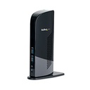 DOCKING STATION USB 3.0 DE 2 MONITORES PARA LAPTOP - HDMI Y DVI/VGA - HUB 6X USB-A - GBE - AUDIO - REPLICADOR DE PUERTOS UNIVERSAL USB-A - WIN/MAC/CHROMEOS
