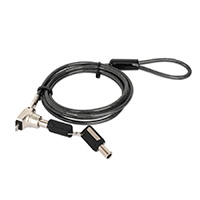 CANDADO LAPTOP,MANHATTAN,440509, NANO LLAVE 1.5M GRIS