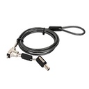 CANDADO LAPTOP,MANHATTAN,440509, NANO LLAVE 1.5M GRIS