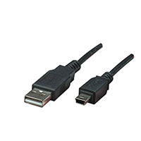 CABLE USB , MANHATTAN, 322638, V2.0 A-MINI B 0.9M NEGRO
