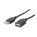 CABLE USB,MANHATTAN,308519, V2.0 EXT. TIPO A  0.9M NEGRO