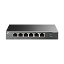 SWITCH | TP-LINK | TL-SG1006PP | SWITCH GIGABIT | 5 PUERTOS | 3 PUERTOS POE+ | 1 PUERTO POE++ | HASTA 250M | CARCASA METAL | POTENCIA POE 64W | IDEAL PARA VIDEOVIGILANCIA