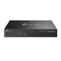 NVR TP-LINK VIGI VIGI NVR1008H-8P NVR POE 8 CANALES SALIDA DE VIDEO 4K GRABACION 24/7 AUDIO BIDIRECCIONAL ONVIF MONTAJE EN RACK PLUG AND PLAY DETECCION INTELIGENTE