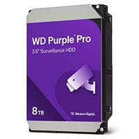 DISCO DURO INTERNO WD PURPLE PRO 8TB 3.5 ESCRITORIO SATA3 6GB/S 256MB 7200RPM 24X7 IA DVR NVR 1-16 BAHIAS 1-64 CAMARAS WD8002PURP