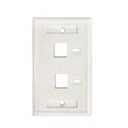 TAPA FACEPLATE , INTELLINET,772396,  BLANCO 2 PERF. ETIQUETA