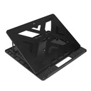 SOPORTE ACTECK FREZZE BOOK PRIMEBE220 / BASE PARA LAPTOP / COMPATIBLE 15.5 PUL / ANTIDESLIZANTE / HASTA 15 KG / INCLINACION 35 GRADOS / NEGRO / AC-933476