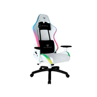SILLA GAMER BALAM RUSH LIGHTNING FROST / ILUMINACION LED RGB / COJINES AJUSTABLES / PISTON CLASE 4 / MAX 120 KG / INCLINACION 90° A 180° / CONTROL 356 MODOS / BLANCO / BR-935920