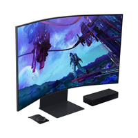 MONITOR LED SAMSUNG 55 PULGADAS, WIDESCREEN, GAMER, ODYSSEY ARK,UHD 3,840 X 2,160, 4K, NEGRO, PIVOT, 3 HDMI, 1 D. PORT, 1 LAN, 2 USB, CURVO, 165 HZ, 1000R, 1MS, BOCINAS